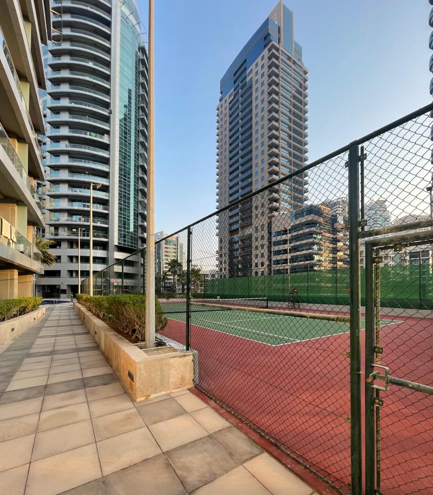 Marina View With Pool, Gym, Tennis Court, 5 Mins To Beach Dubai Eksteriør bilde