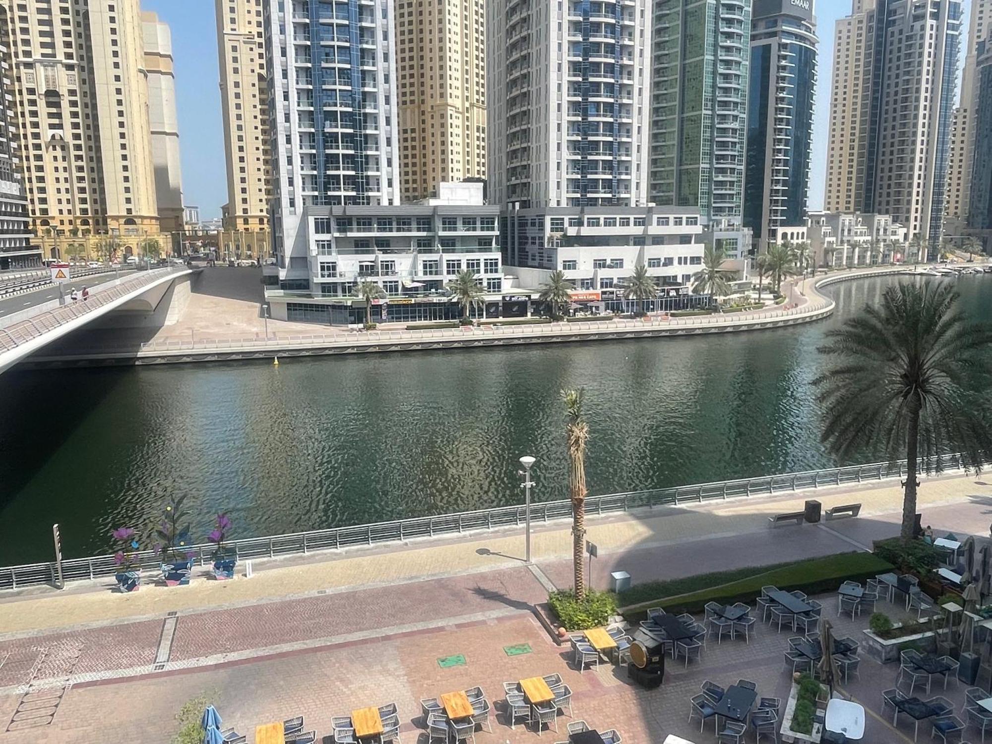 Marina View With Pool, Gym, Tennis Court, 5 Mins To Beach Dubai Eksteriør bilde