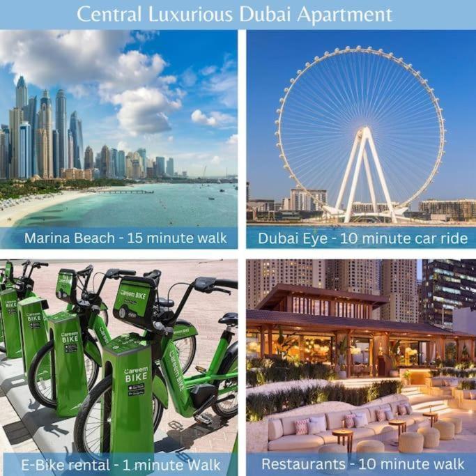 Marina View With Pool, Gym, Tennis Court, 5 Mins To Beach Dubai Eksteriør bilde